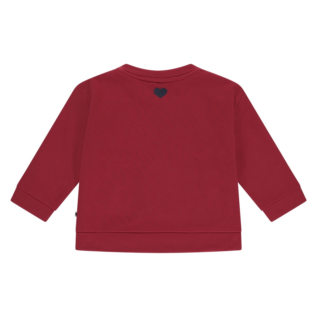 Babyface - baby girls sweatshirt - Scarlet - BBE25628444-6008