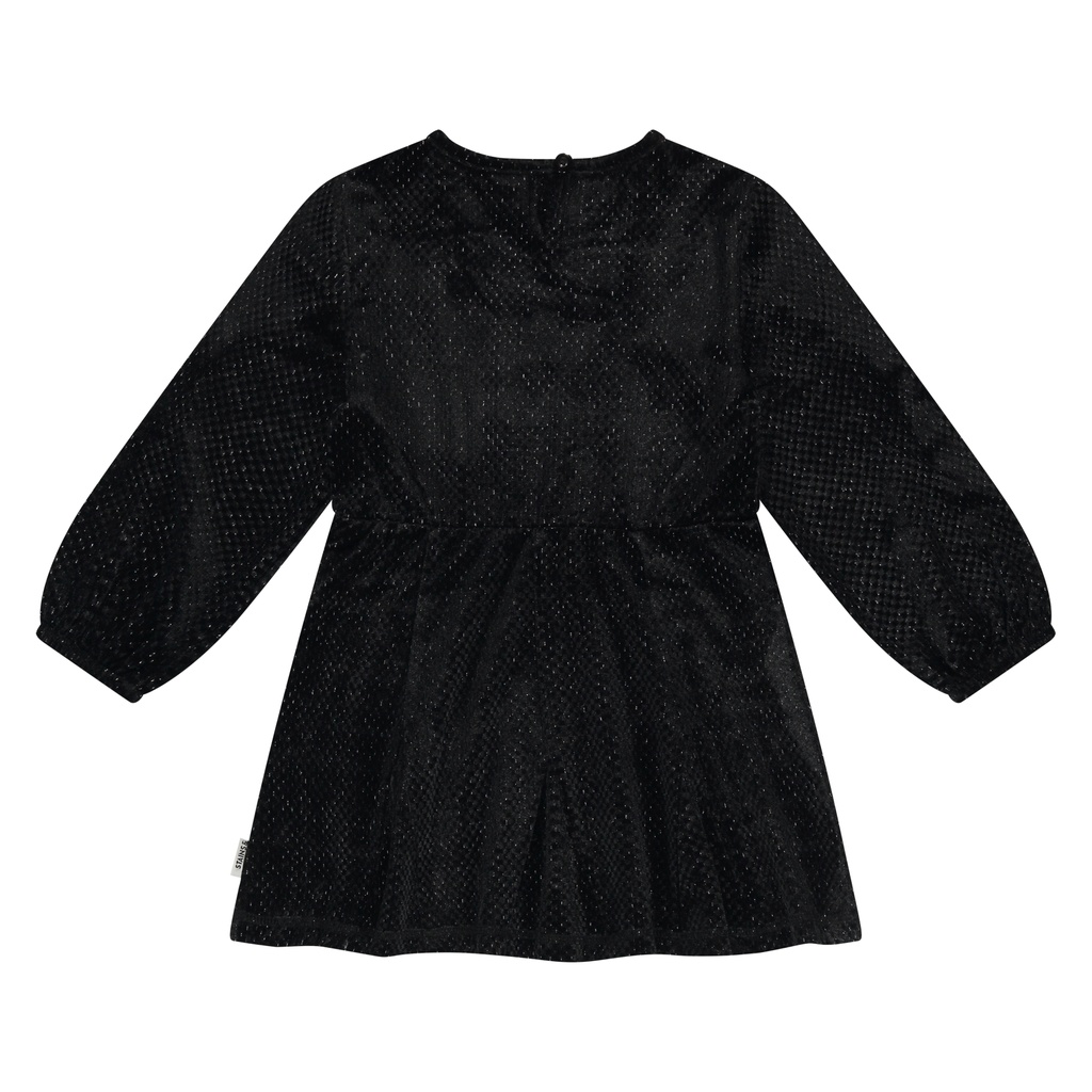 Stains & Stories - girls dress long sleeve - Blackboard - SSA25608792-9002