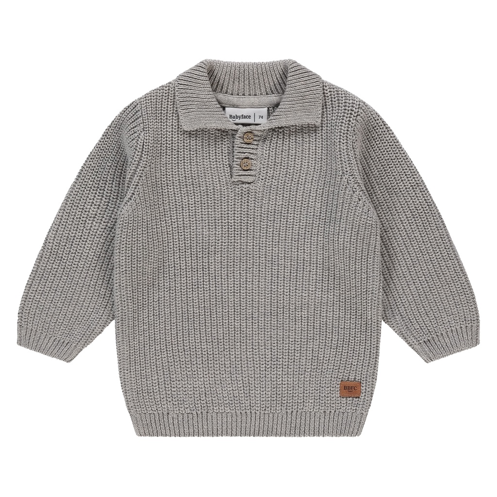 Babyface - baby boys pullover - GREY MELANGE - BBE25527321-BBE-00103