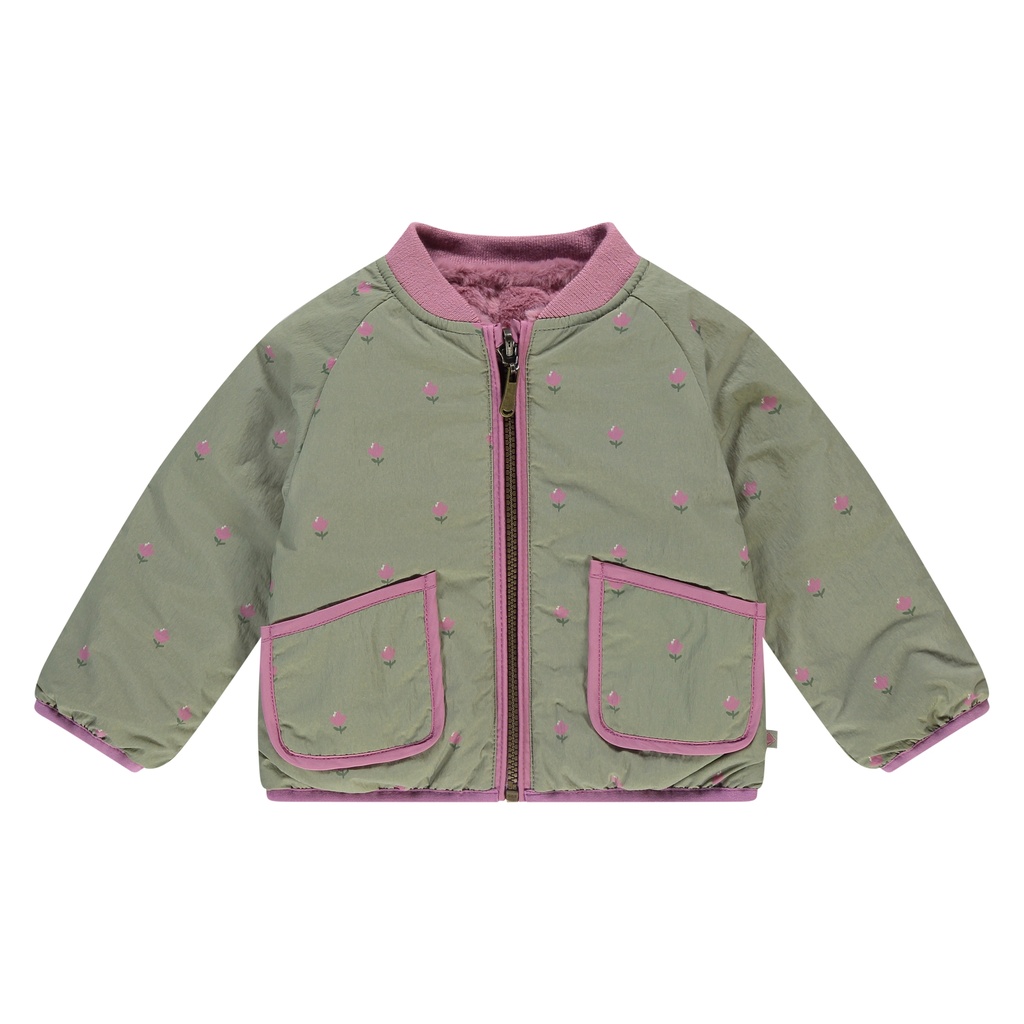 Babyface - baby girls jacket reversible - lilac - BBE25528120-BBE-00147