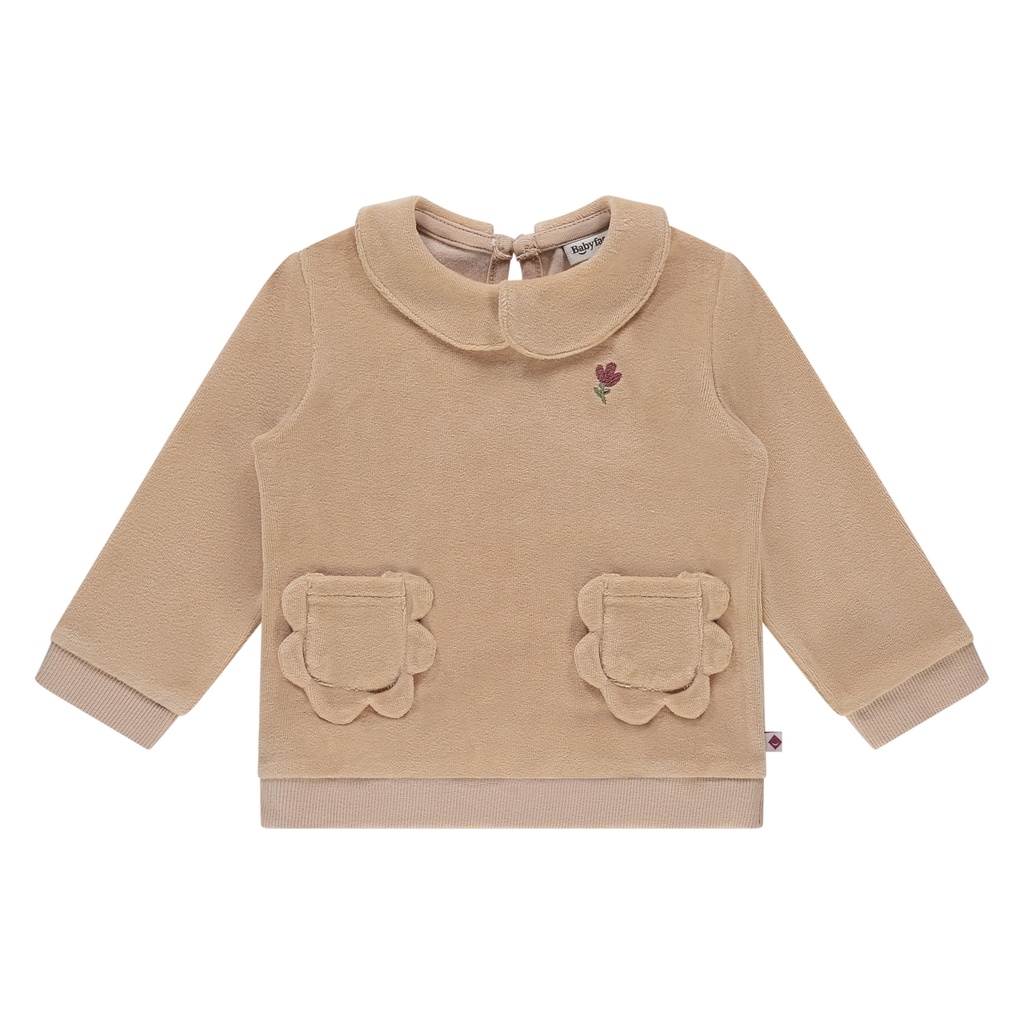Babyface - baby girls sweatshirt - nude - BBE25528426-BBE-00280