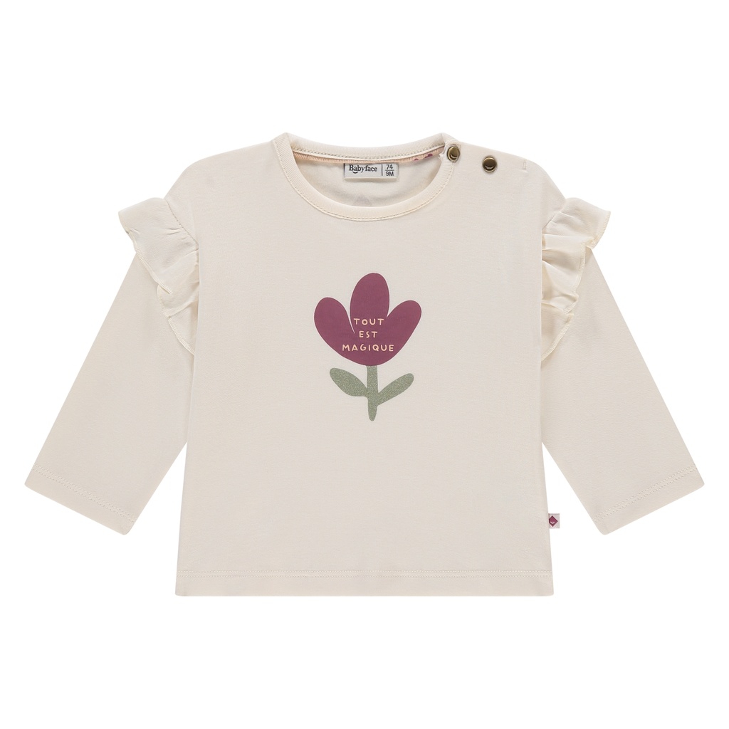 Babyface - baby girls t-shirt long sleeve - white - BBE25528626-BBE-00148