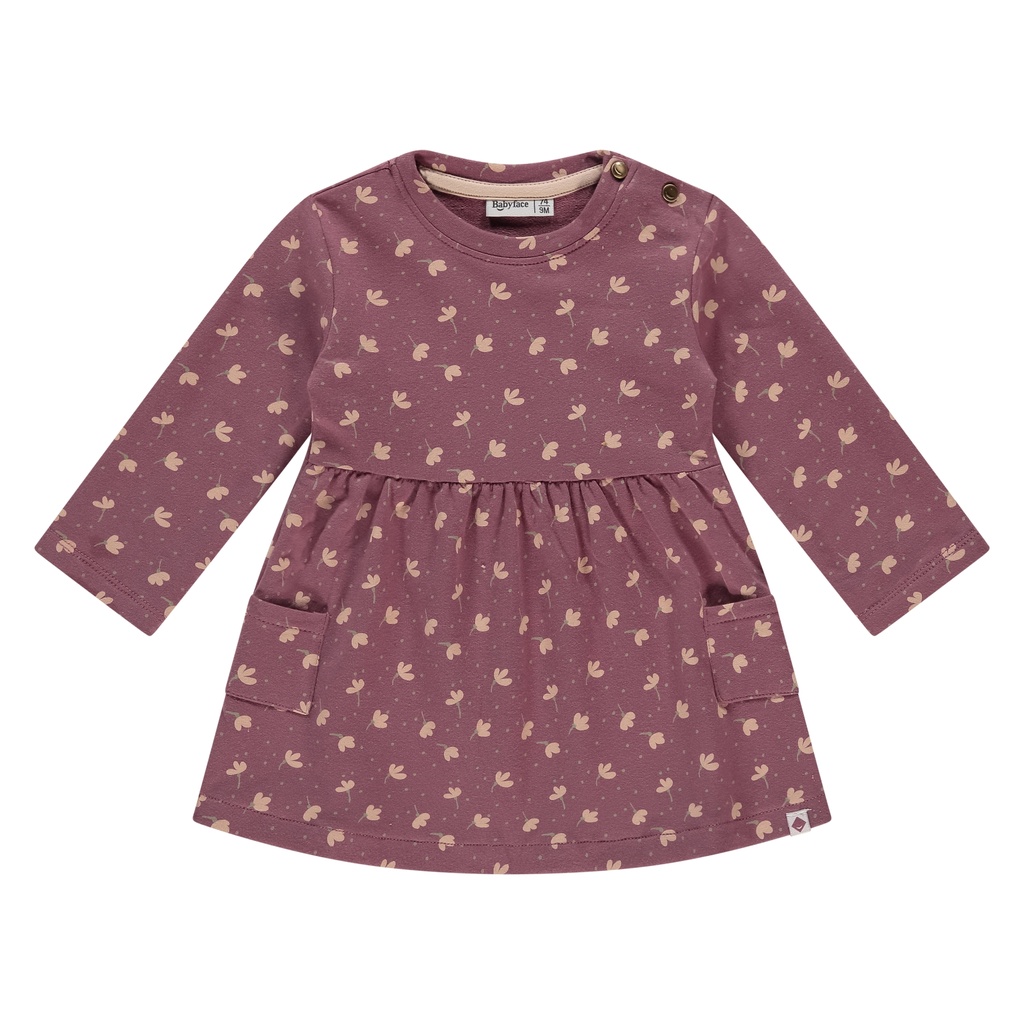Babyface - baby girls dress - burgundy - BBE25528722-BBE-00281