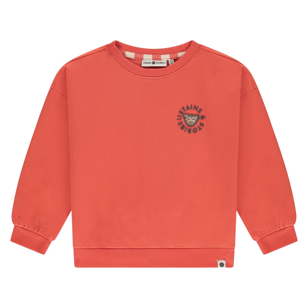 Stains & Stories - girls sweatshirt - grapefruit - SSA25408450-SSA-00027