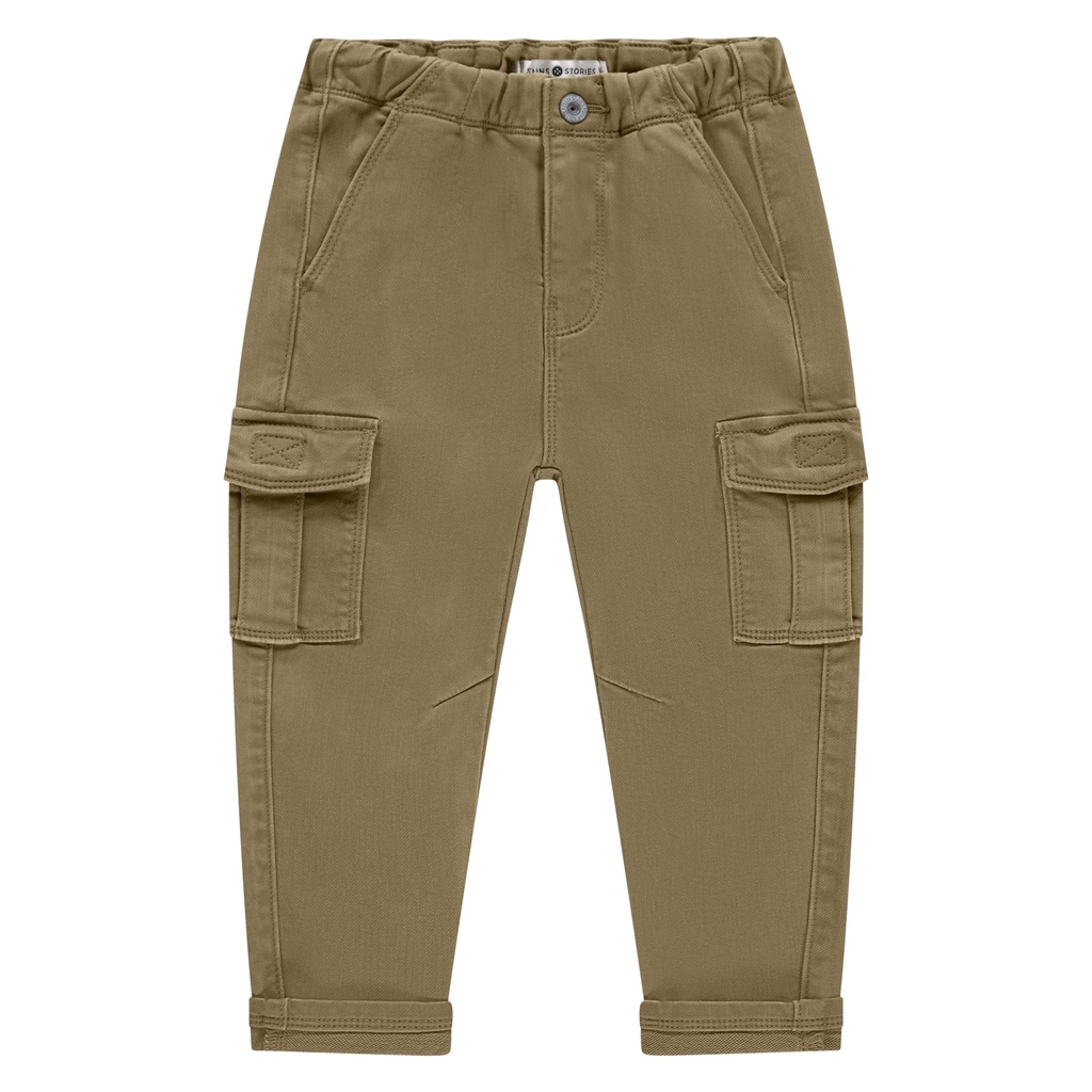 Stains & Stories - boys pants wide fit - camel - SSA25507279-SSA-00051