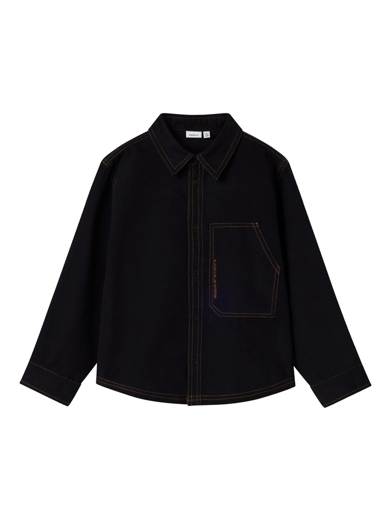 NAME IT KIDS - NKM NEWTON LS OVERSHIRT - Black