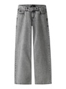 LMTD - NLF BIRM LW WIDE PANT NOOS - Light Grey Denim Super Light Stonewash