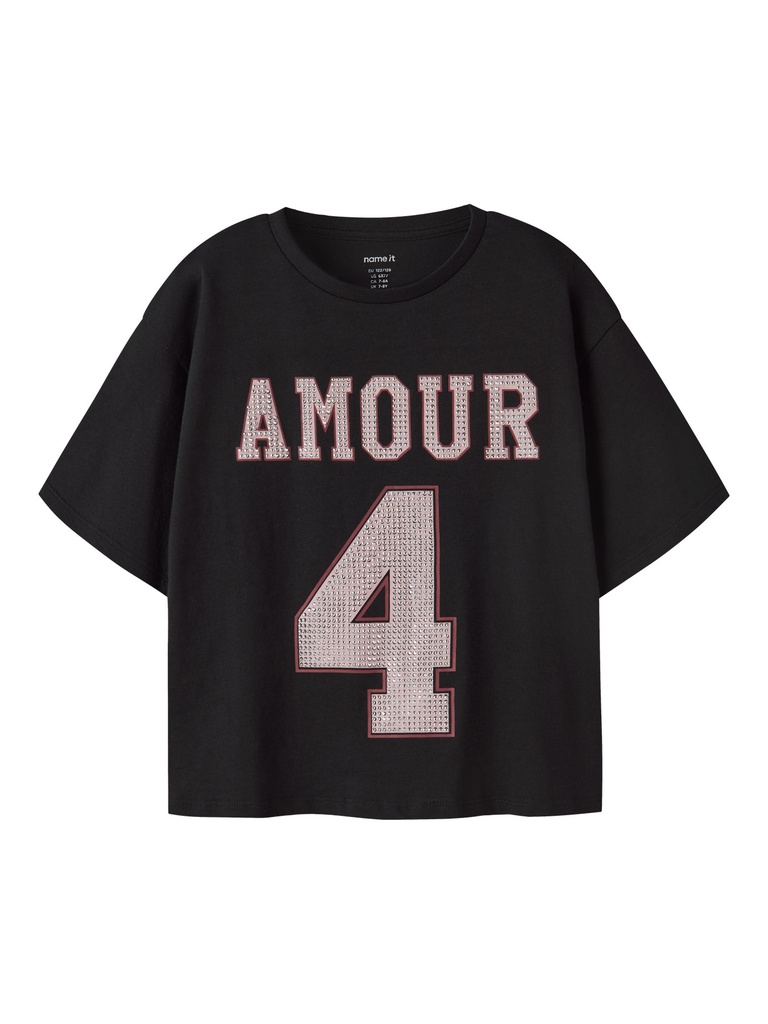 NAME IT KIDS - NKF SANGY SS RLX TOP - Black