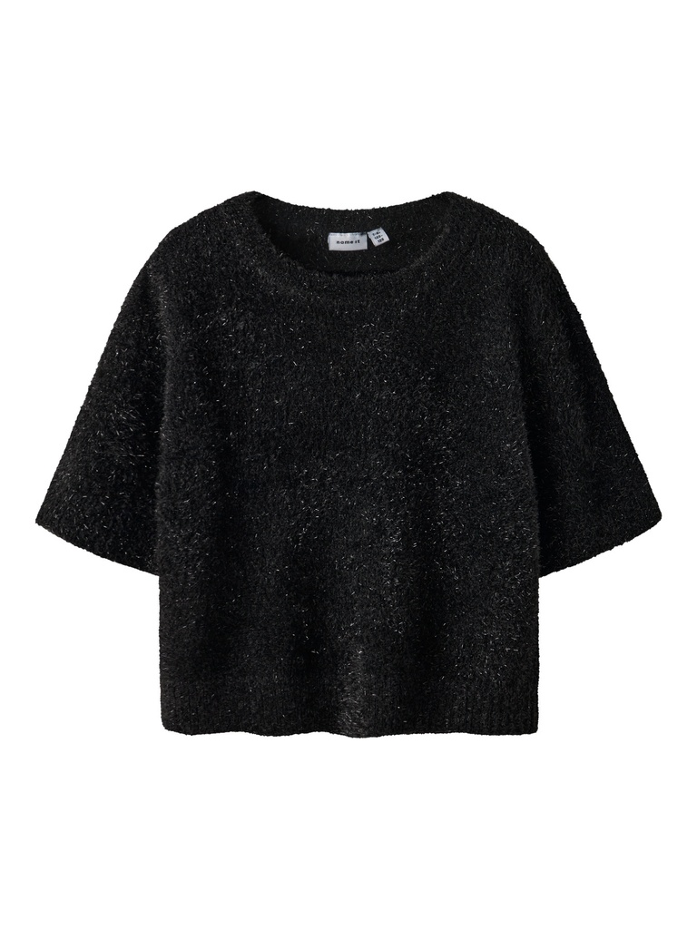 NAME IT KIDS - NKF RIFLA 3/4 SHORT KNIT - Black