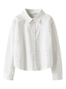 NAME IT KIDS - NKF RHING LS SHIRT BOX - Bright White ALL-OVER