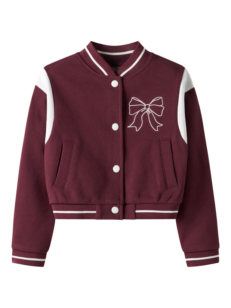 NAME IT MINI - NMF RIVEA LS SH CARD - Burgundy