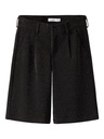 NAME IT KIDS - NKF RADING BERMUDA SHORTS - Black SILVER GLITTER