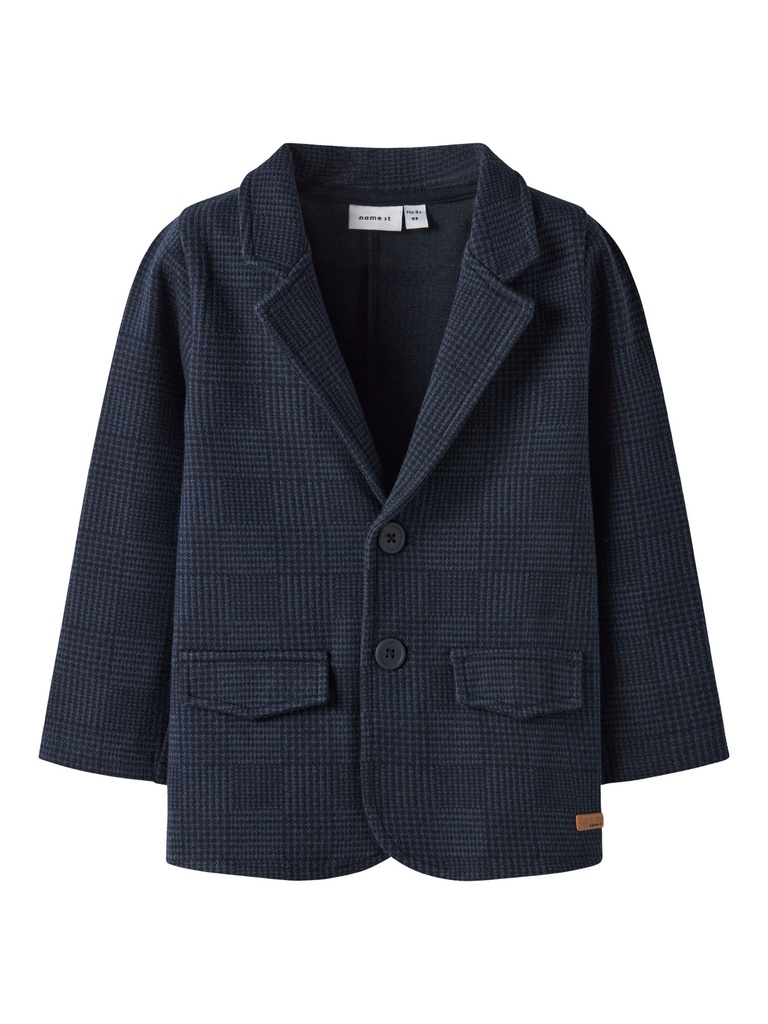 NAME IT MINI - NMM ROBINO SWEAT BLAZER UNB - Navy Blazer CHECK