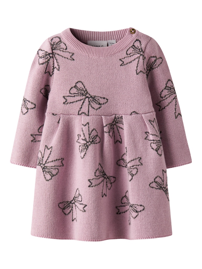 NAME IT BABY - NBF REBOWIE LS KNIT DRESS - Keepsake Lilac