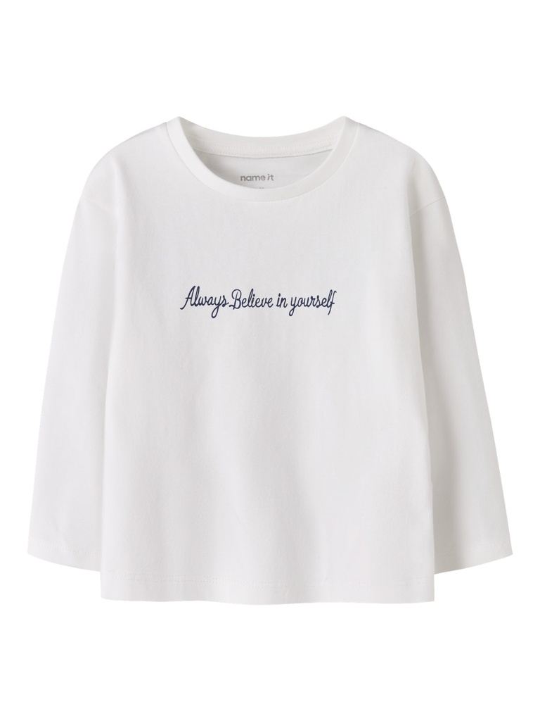 NAME IT MINI - NMF REARAJA NREG LS TOP - Bright White