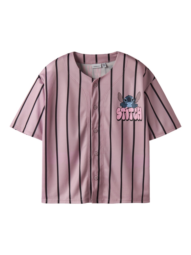 NAME IT KIDS - NKF ODISA STITCH SS RLX POLY TOP WDI - Keepsake Lilac