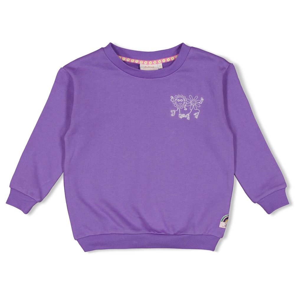 Feetje - Sweater met backprint - Rolling into Spring - Paars - 91600458