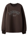 LMTD - NLF FARIS LS SWEAT LOOSE O-NECK SWEAT - Chocolate Brown