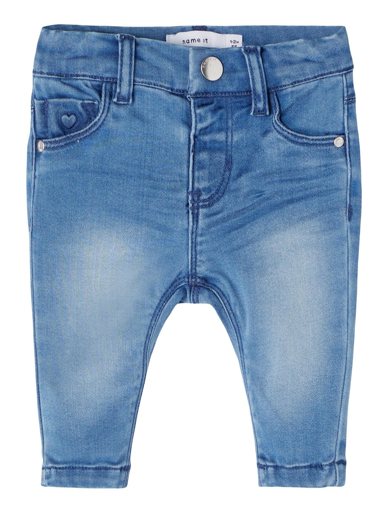 NAME IT BABY - NBF SALLI DNMTORAS 2637 PANT NOOS - Medium Blue Denim