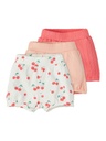 NAME IT BABY - NBF HEJSA 3P SHORTS - White Alyssum