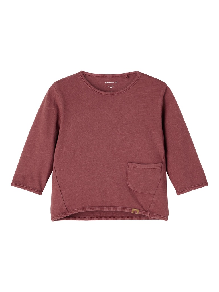 NAME IT BABY - NBN BEBBO LS TOP - Crushed Berry