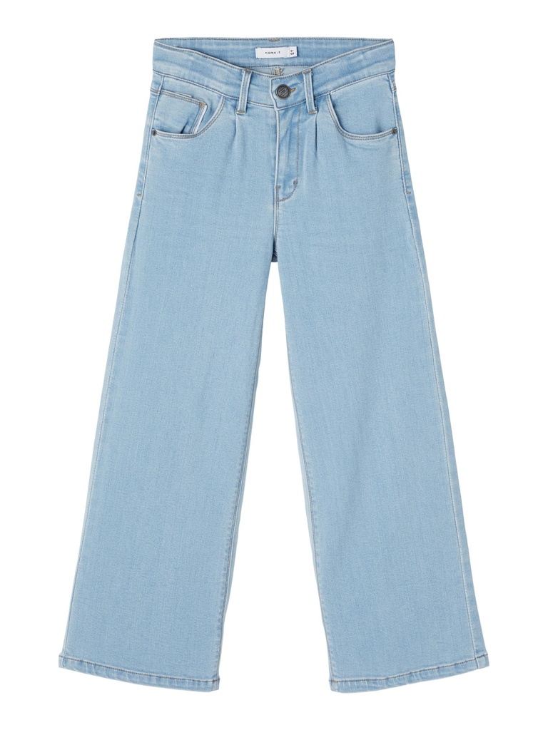 NAME IT KIDS - NKF BWIDE DNMTASPERS PANT NOOS - Light Blue Denim