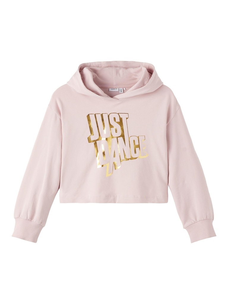 NAME IT KIDS - NKF JUSTD DOL SWE BOXY CROP HOODI BRU BFU - Violet Ice