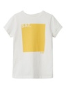 NAME IT KIDS - NKF TIGNE SS TOP BOX - White Alyssum SAT