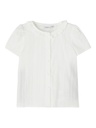 NAME IT MINI - NMF HISOL SS SHIRT - White Alyssum