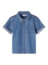 NAME IT MINI - NMM BALINEN DNM 2665 SS SHIRT - Medium Blue Denim