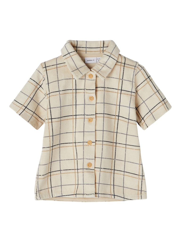 NAME IT MINI - NMM JAMIL PJ LOOSE SHIRT - Oatmeal