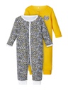 NAME IT BABY - NBF NIGHTSUIT 2P ZIP GOLDEN ROD NOOS - Golden Rod