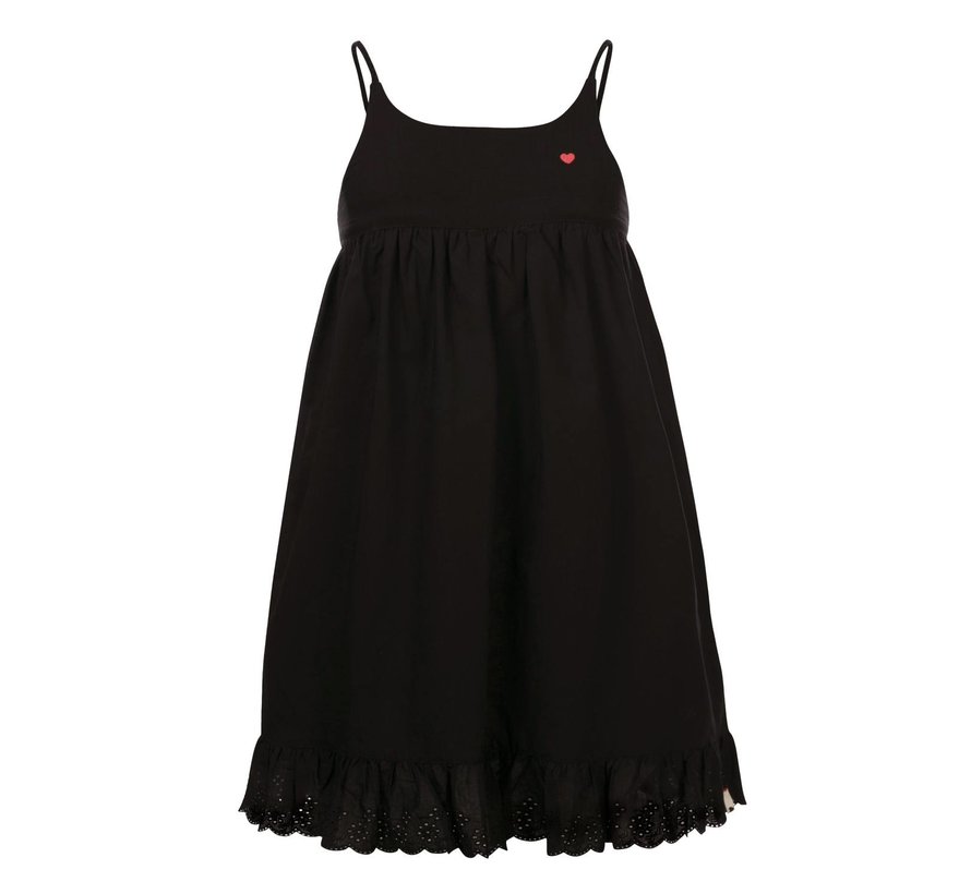 Looxs - Little woven dress spaghe - black