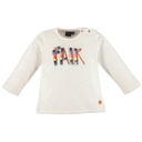 Babyface - girls t-shirt l.sl. - WHITE CREAM - 108625