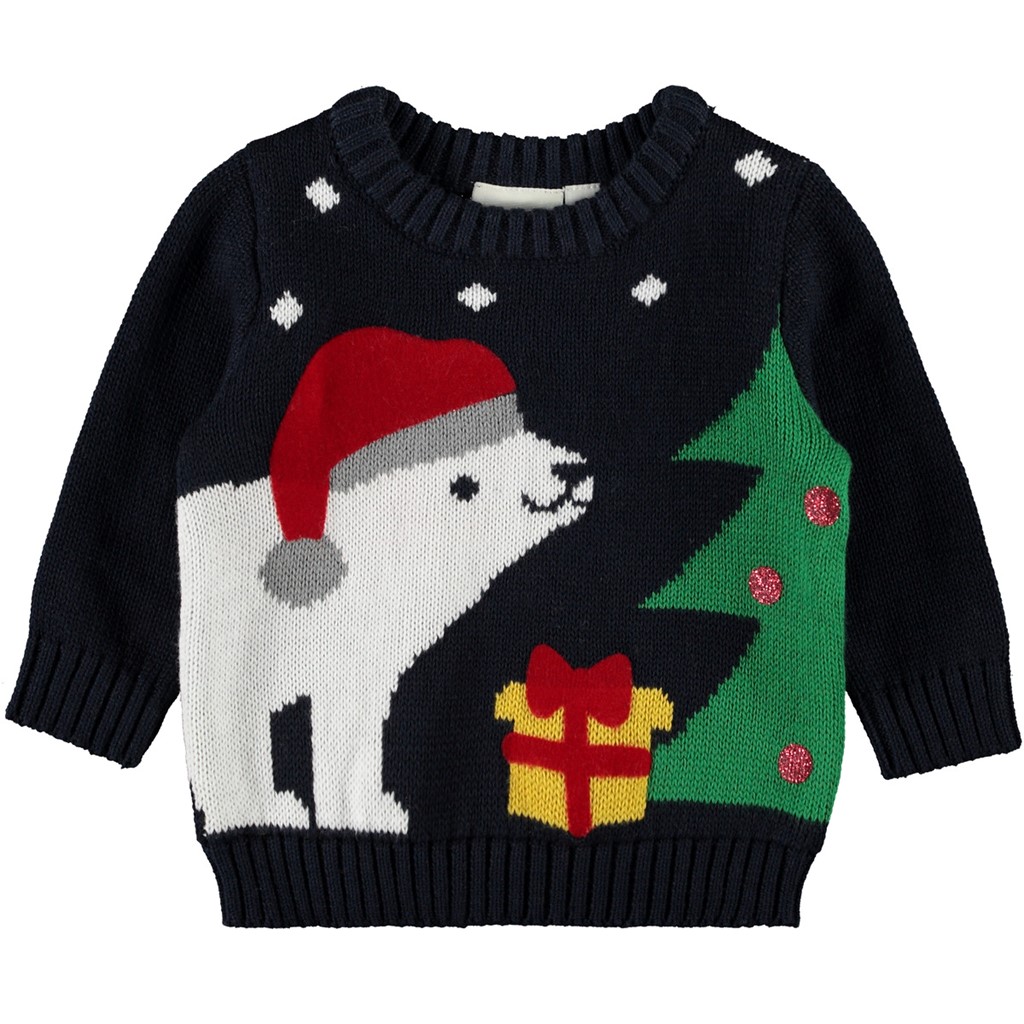 NAME IT BABY - NBM RIJUMBO LS KNIT - Dark Sapphire