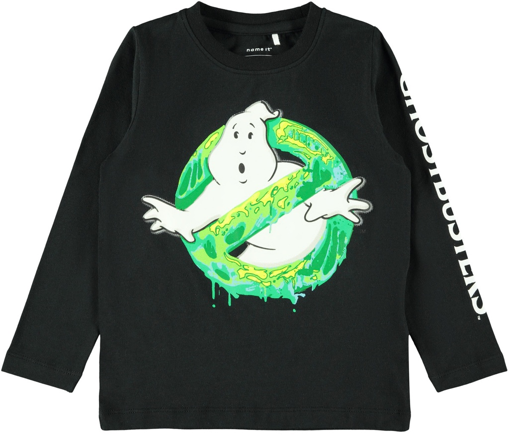 NAME IT MINI - NMM GHOSTBUSTERS VILLI LS TOP LIC - Black