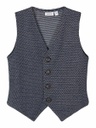 NAME IT MINI - NMM RASSE SWEAT WAISTCOAT UNB - Dark Sapphire