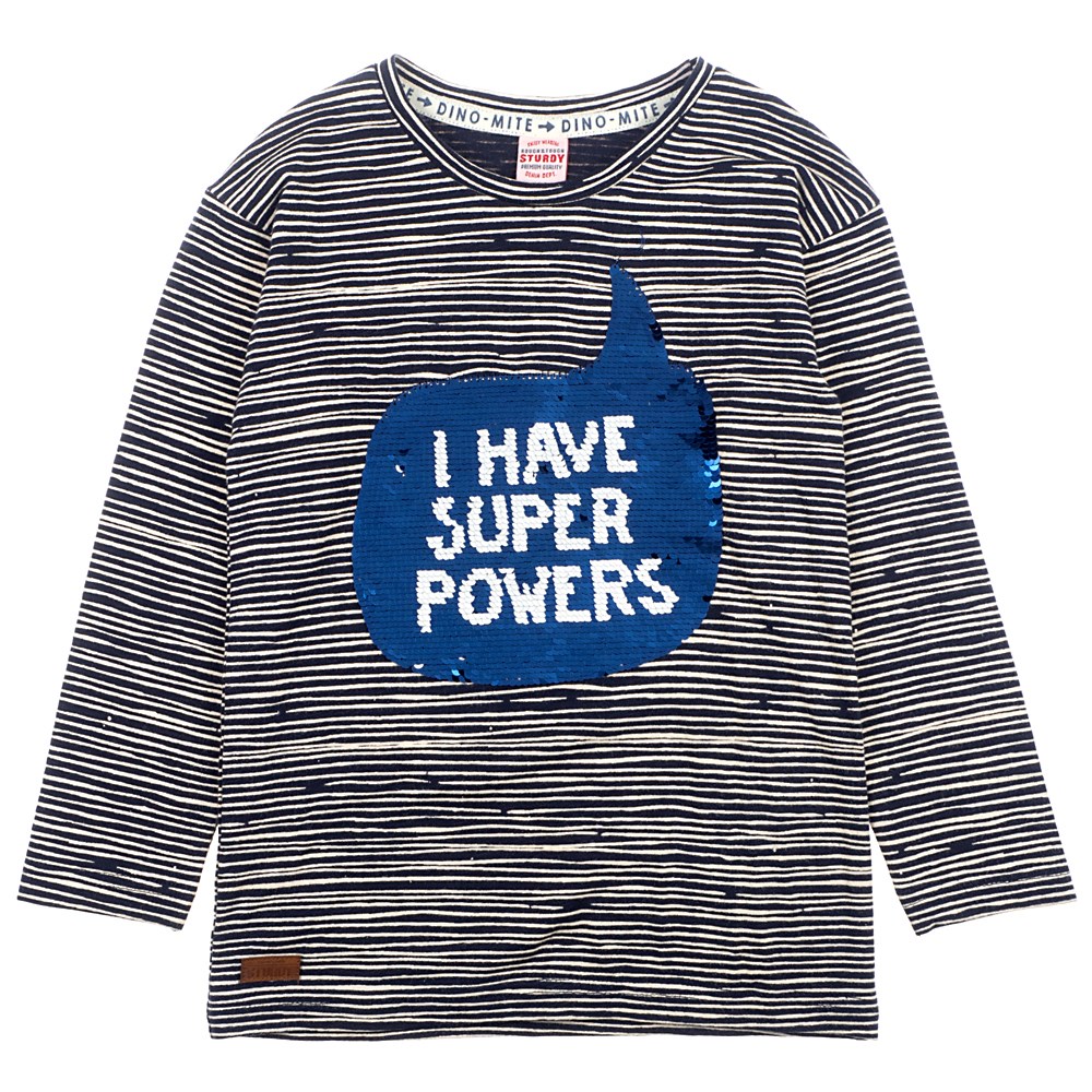 Sturdy - Longsleeve Super Powers - Dino-mite - Marine - 716.0041