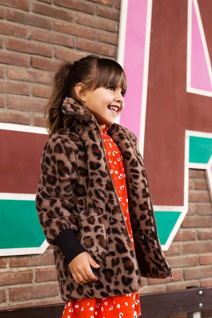 Looxs - Little dress smock l.sleeve - Fire - 2032-7847-255