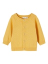 NAME IT BABY - NBF DESMOLLY LS KNIT CARD - Ochre