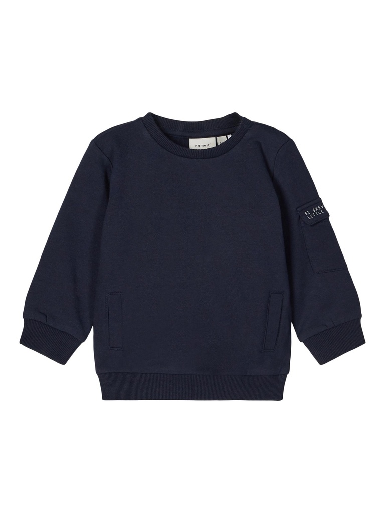 NAME IT BABY - NBM ONES LS SWEAT BRU - Dark Sapphire