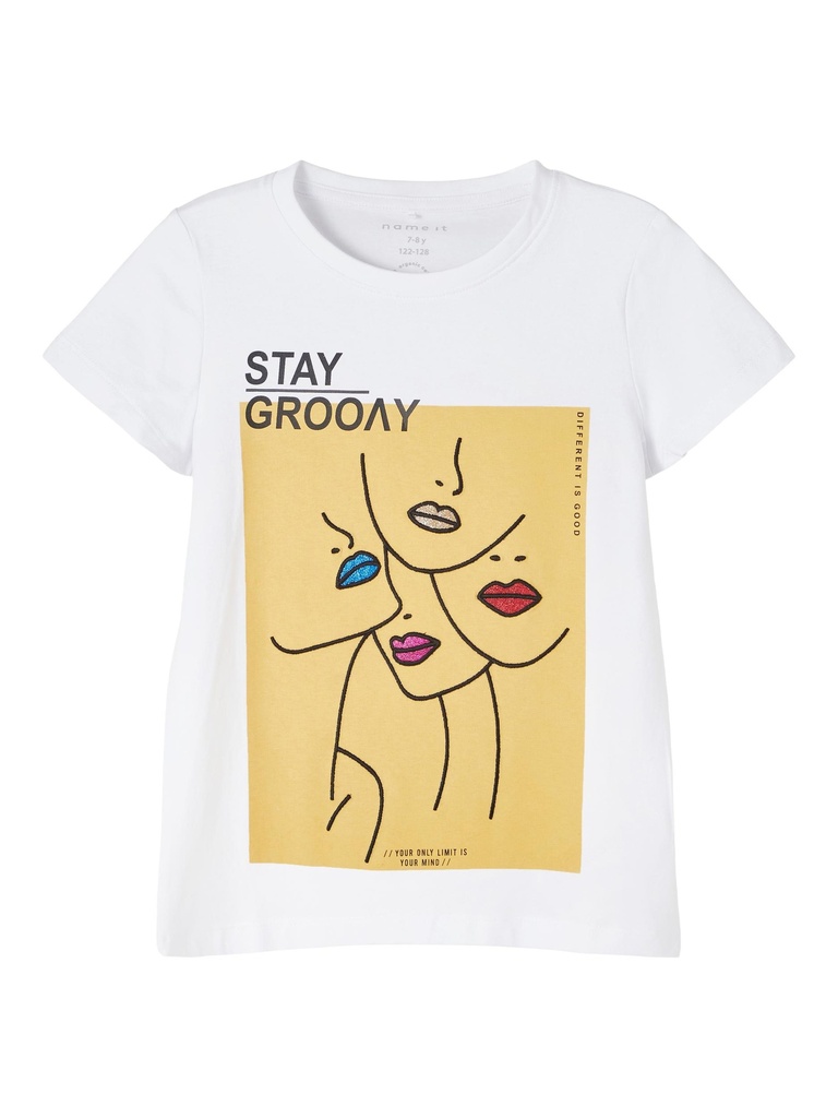 NAME IT KIDS - NKF BANIN SS TOP - Bright White