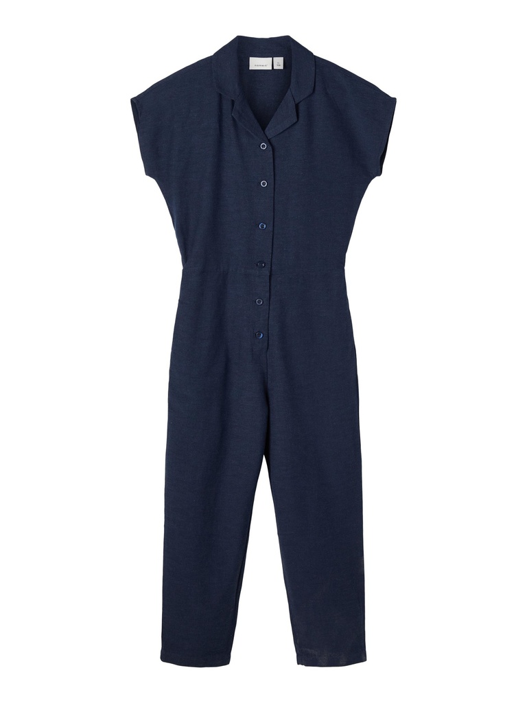 NAME IT KIDS - NKF DAFONA SS JUMPSUIT - Dark Sapphire SOLID