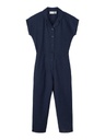 NAME IT KIDS - NKF DAFONA SS JUMPSUIT - Dark Sapphire SOLID