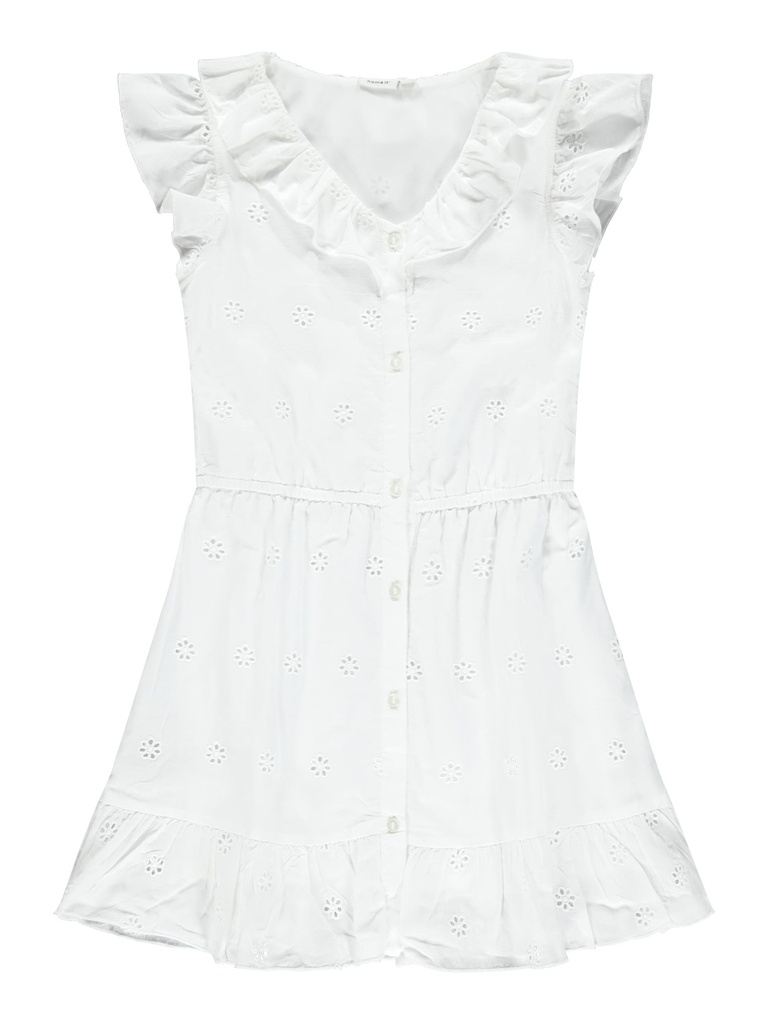 NAME IT KIDS - NKF DORITA CAPSL DRESS WL - Bright White