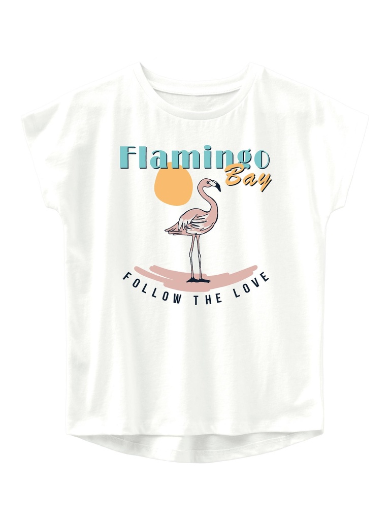 NAME IT MINI - NMF VIOLET CAPSL TOP F - Bright White