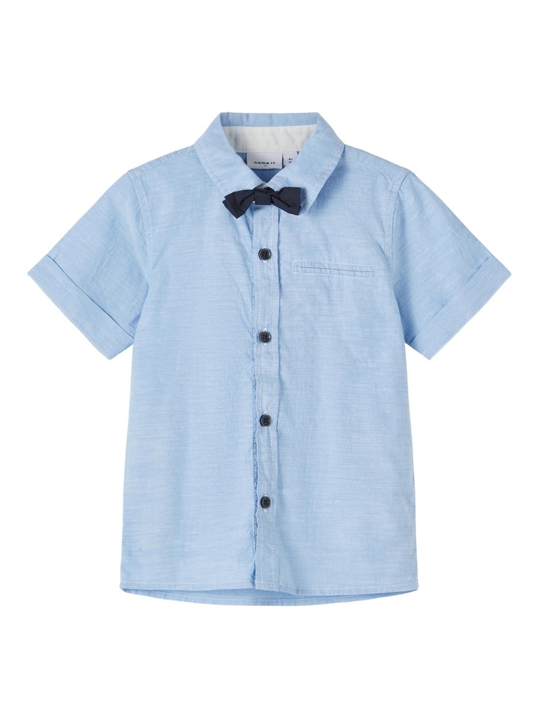 NAME IT MINI - NMM FUGL SS SHIRT BOX F - Cashmere Blue