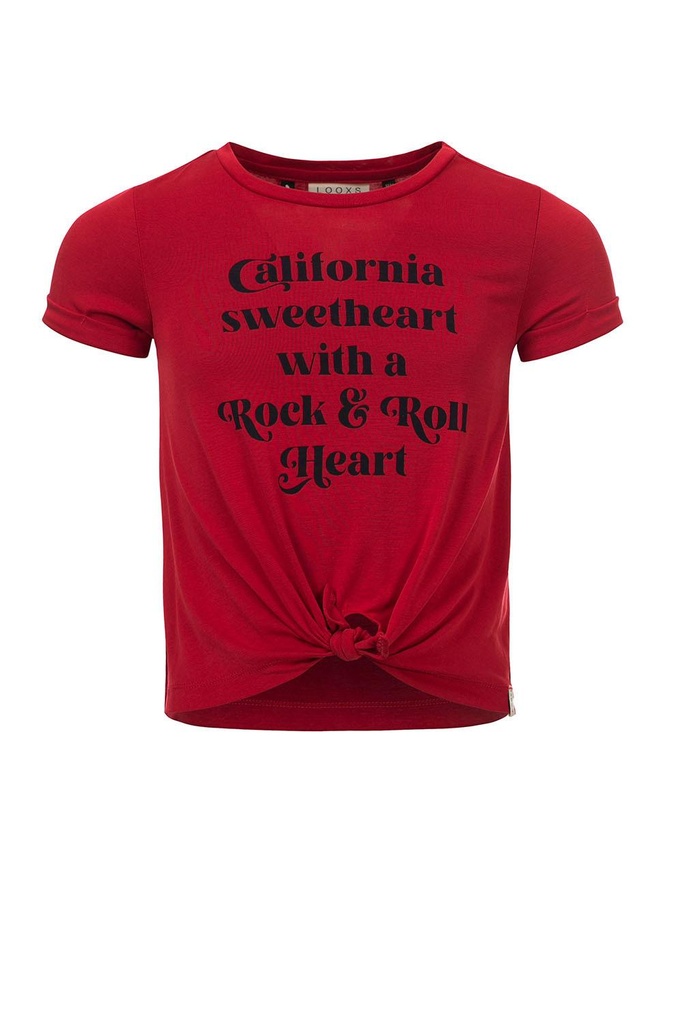 Looxs - 10Sixteen Modal Crop top - CHILI - 2112-5442-262