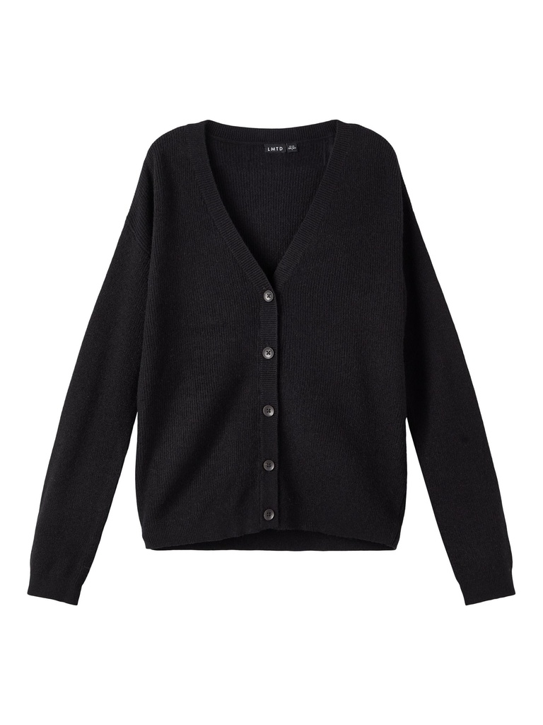 LMTD - NLF NILLA LS SHORT KNIT CARDIGAN - Black