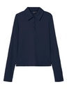 LMTD - NLF NUNNE LS SHORT POLO TOP - Navy Blazer